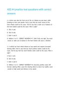 ASE A4 practice test questions with correct answers