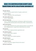 EXSS 175 CERTIFICATION SCRIPT 2026&NewLine;QUESTIONS WITH SOLUTIONS GRADED A&plus;