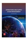 Operations and Supply Chain Management &lpar;16th Edition&rpar; &mdash; F&period; Robert Jacobs & Richard B&period; Chase &lpar;McGraw-Hill&comma; 2021&rpar; Solution Manual &sol; Instructor Solutions Manual &lpar;2025&ndash;2026 updated versions commonly sold by third-party academic marketplaces&rpar;