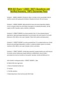 MSN 623 Exam 1 &lpar;2026 &sol; 2027&rpar; Questions and Verified Answers&comma; 100&percnt; Guarantee Pass