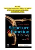 STRUCTURE & FUNCTION OF THE BODY 16TH EDITION KEVIN T&period; PATTON