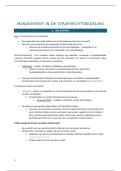 Samenvatting management in de strafrechtsbedeling &lpar;uitgebreid&rpar;