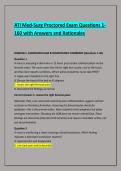 ATI MED SURG PROCTORED EXAM 2025&sol;26 PART A REAL EXAM 200 QUESTIONS AND CORRECT DETAILED ANSWERS WITH RATIONALES &lpar;VERIFIED ANSWERS&rpar; A nurse is caring for client who is experiencing supraventricular tachycardia&period; Upon assessing the client&comma; the nurse obs