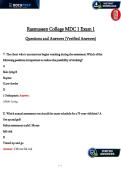 MDC 1 Exam 1 Q&A &vert; Verified Nursing Exam Prep