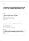 Prophecy med surg RN EXAM A&plus; GRADE ASSURED COMPLETE SOLUTIONS AND VERIFIED ANSWERS