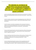 PN Medical-Surgical Nursing &ndash; Practice Exam Study Guide &ndash; 2025&ndash;2026 &ndash; Adult Health Conditions&comma; Nursing Interventions&comma; and Clinical Decision-Making Review Material