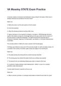 VA Moseley STATE Exam Practice REVISED AND UPDATED FOR 2026&sol;2027 ACTUAL EXAM COMPLETE QUESTIONS AND CORRECT DETAILED ANSWERS &lpar;VERIFIED ANSWERS&rpar; &vert;ALREADY GRADED A&plus;&vert;&vert;BRAND NEW&excl;&excl;&NewLine;
