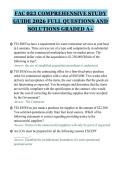 FAC 023 COMPREHENSIVE STUDY&NewLine;GUIDE 2026 FULL QUESTIONS AND&NewLine;SOLUTIONS GRADED A&plus;