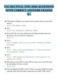 FAC 023 FINAL TEST 2026 QUESTIONS&NewLine;WITH CORRECT ANSWERS GRADED&NewLine;A&plus;&NewLine;