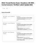 Package deal&colon;&colon; EDAC Exams Questions and Answers &vert; 2026&sol;2027
