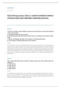 NCLEX PN EXAM A&plus; GRADE ASSURED COMPLETE SOLUTIONS AND VERIFIED ANSWERS