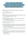 FAC-C PACKAGE PRACTICE&NewLine;EXAMINATION 2026 QUESTIONS&NewLine;WITH ANSWERS GRADED A&plus;&NewLine;