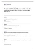 NRNP 6610 psychiatric mental health NP EXAM A&plus; GRADE ASSURED COMPLETE SOLUTIONS AND VERIFIED ANSWERS
