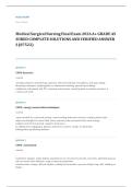 NCLEX RN med surg EXAM A&plus; GRADE ASSURED COMPLETE SOLUTIONS AND VERIFIED ANSWERS