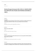 Prophecy med surg RN EXAM A&plus; GRADE ASSURED COMPLETE SOLUTIONS AND VERIFIED ANSWERS