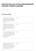 ISDS 3115 FINAL LSU ACTUAL 2026 QUESTIONS AND 100&percnt; CORRECT ANSWERS