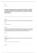 Prophecy med surg RN EXAM A&plus; GRADE ASSURED COMPLETE SOLUTIONS AND VERIFIED ANSWERS