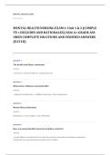NRNP 6610 psychiatric mental health NP EXAM A&plus; GRADE ASSURED COMPLETE SOLUTIONS AND VERIFIED ANSWERS