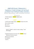 NUR 254 Exam 2 Maternal and Pediatrics Galen College Questions and Verified Answers Graded A&plus;