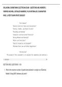 OKLAHOMA JOURNEYMAN ELECTRICIAN EXAM &ndash; QUESTIONS AND ANSWERS &vert; VERIFIED AND WELL DETAILED ANSWERS &vert; PLUS RATIONALES &vert; GUARANTEED PASS &vert; LATEST EXAM UPDATE