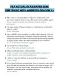 FBA ACTUAL EXAM PAPER 2026&NewLine;QUESTIONS WITH ANSWERS GRADED A&plus;&NewLine;