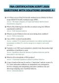 FBA CERTIFICATION SCRIPT 2026&NewLine;QUESTIONS WITH SOLUTIONS GRADED A&plus;&NewLine;