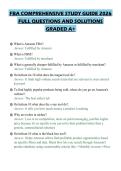 FBA COMPREHENSIVE STUDY GUIDE 2026&NewLine;FULL QUESTIONS AND SOLUTIONS&NewLine;GRADED A&plus;