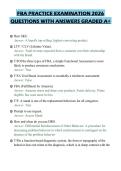 FBA PRACTICE EXAMINATION 2026&NewLine;QUESTIONS WITH ANSWERS GRADED A&plus;