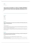 NR 361 information systems nursing EXAM A&plus; GRADE ASSURED COMPLETE SOLUTIONS AND VERIFIED ANSWERS