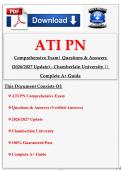 ATI PN Comprehensive Exam&colon; Questions & Answers &lpar;2026&sol;2027 Update&rpar; - Chamberlain University 