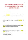 USPA SKYDIVING A LICENSE EXAM&NewLine;STUDY GUIDE QUESTIONS WITH&NewLine;SOLUTIONS 2026&NewLine;