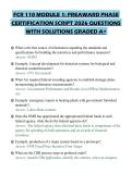 FCR 110 MODULE 1&colon; PREAWARD PHASE&NewLine;CERTIFICATION SCRIPT 2026 QUESTIONS&NewLine;WITH SOLUTIONS GRADED A&plus;&NewLine;