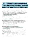 FCR 110 MODULE 1&colon; PREAWARD PHASE&NewLine;COMPREHENSIVE STUDY GUIDE 2026 FULL&NewLine;QUESTIONS AND SOLUTIONS GRADED A&plus;&NewLine;