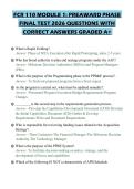 FCR 110 MODULE 1&colon; PREAWARD PHASE&NewLine;FINAL TEST 2026 QUESTIONS WITH&NewLine;CORRECT ANSWERS GRADED A&plus;