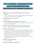FCR 110 MODULE 1&colon; PREAWARD PHASE&NewLine;PRACTICE EXAMINATION 2026&NewLine;QUESTIONS WITH ANSWERS GRADED A&plus;