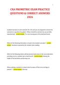 CNA PROMETRIC EXAM PRACTICE&NewLine;QUESTIONS & CORRECT ANSWERS&NewLine;2026&NewLine;
