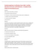 Pesticide Applicator Certification Exam 2026 &vert; Verified &NewLine;Questions & Answers with Rationales &vert; Complete Study &NewLine;Guide for Guaranteed Success