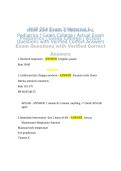 NUR 254 Exam 2 Maternal and Pediatrics Galen College Questions and Verified Answers Graded A&plus;&NewLine;