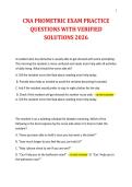 CNA PROMETRIC EXAM PRACTICE&NewLine;QUESTIONS WITH VERIFIED&NewLine;SOLUTIONS 2026