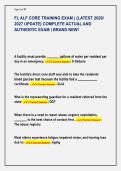 FL ALF CORE TRAINING EXAM &vert; &lbrace;LATEST 2026&sol; &NewLine;2027 UPDATE&rcub; COMPLETE ACTUAL AND &NewLine;AUTHENTIC EXAM &vert; BRAND NEW&excl;