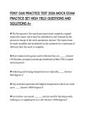 FDNY G60 PRACTICE TEST 2026 MOCK EXAM&NewLine;PRACTICE SET HIGH YIELD QUESTIONS AND&NewLine;SOLUTIONS A&plus;