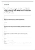 WGU C459 anatomy physiology EXAM A&plus; GRADE ASSURED COMPLETE SOLUTIONS AND VERIFIED ANSWERS