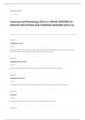 WGU C459 anatomy physiology EXAM A&plus; GRADE ASSURED COMPLETE SOLUTIONS AND VERIFIED ANSWERS