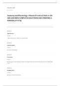 WGU C459 anatomy physiology EXAM A&plus; GRADE ASSURED COMPLETE SOLUTIONS AND VERIFIED ANSWERS