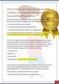 NR 326 Final Exam Preparation Newest With &NewLine;Complete 250 Questions And Correct Detailed &NewLine;Answers&vert; Brand New Version&excl; 