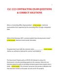 CLC-222 CONTRACTING EXAM QUESTIONS&NewLine;& CORRECT SOLUTIONS