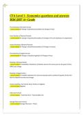 CFA Level I &ndash; Economics Questions and Answers 2026&sol;2027 A&plus; Grade Complete Exam