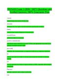 MSN610 Exam 1 &lpar;2026 &sol; 2027&rpar; Questions and Verified Answers&comma; 100&percnt; Guarantee Pass