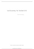 Updated Latest Cost Accounting 14th Edition Test Bank Chapter 13 Full Chapter Questions and Verified Answers Comprehensive Cost Accounting Study Resource 2026&ndash;2027&period;
