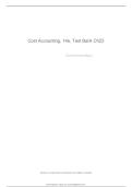 Updated Latest Cost Accounting 14th Edition Test Bank Chapter 23 Full Chapter Questions and Verified Answers Comprehensive Cost Accounting Study Resource 2026&ndash;2027&period;